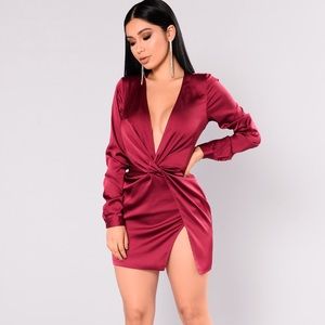 Sugar Free Dress - Burgundy